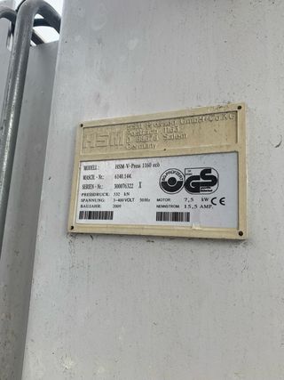 Prensa HSM V-Press 1160