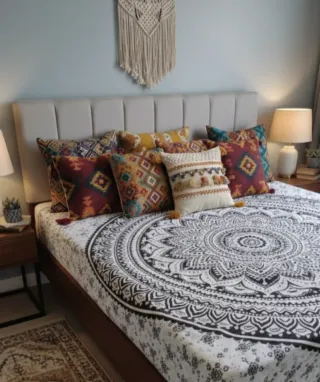 Colcha Mandala Algodón Multiusos