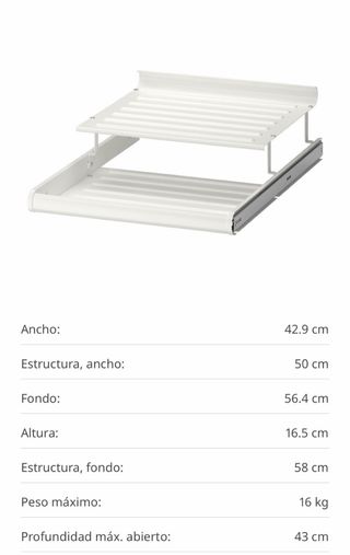 Dos Zapateros extraíbles Ikea KOMPLEMENT