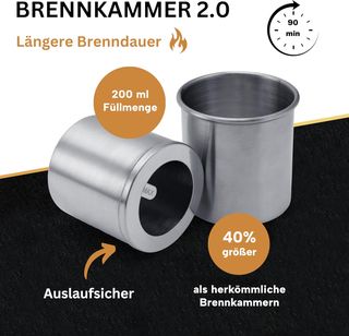 Chimenea de mesa ANDKO bioetanol