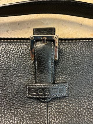 Bolso Loewe Baguette Vintage Piel Negra