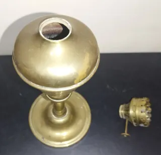 8 piezas antiguas cobre/bronce, incluye 2 lámparas