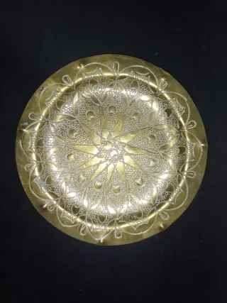 8 piezas antiguas cobre/bronce, incluye 2 lámparas