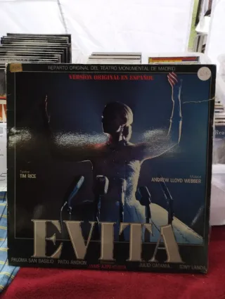 Disco Evita Reparto Original Madrid