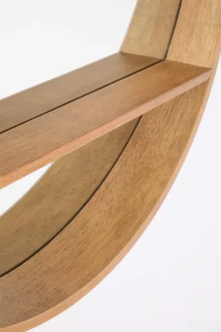 Espejo Redondo Benat Madera y Cristal