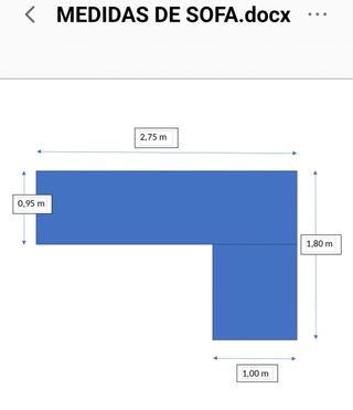 SOFA CHAISE LONGUE CON RELAX