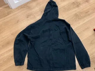 Cazadora Negra Media Cremallera Hombre