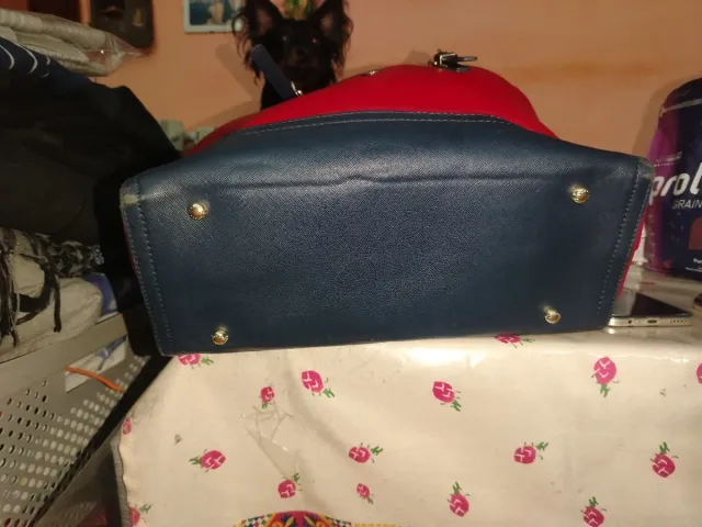 Borsa Tote Tommy Hilfiger Rossa e Blu