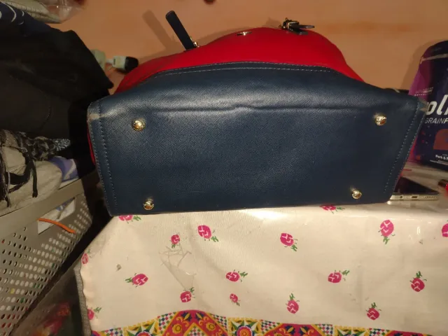 Borsa Tote Tommy Hilfiger Rossa e Blu