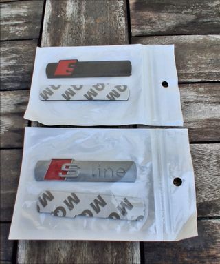 Emblemas Audi S line (2 unidades)