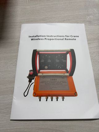 Mando a distancia para grúas