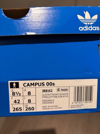 Zapatillas Adidas Campus 00s Verde/Blanco