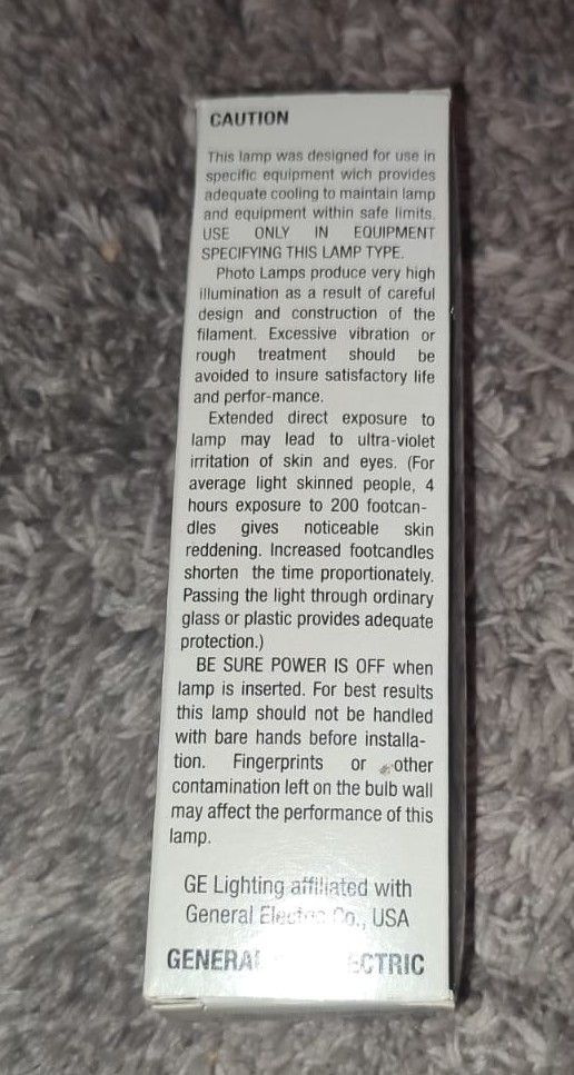 GE Quartzline DXX 800W R7s professionale NUOVA