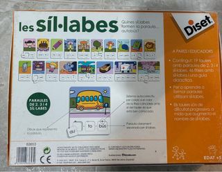 Juego de mesa Les síl·labes Diset