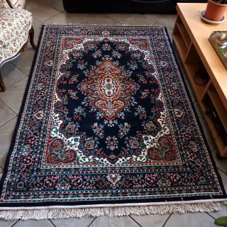 NUOVO Tappeto blu disegno Persiano Tabriz Nuovo