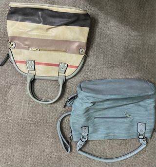 Bolsos Beige y Gris