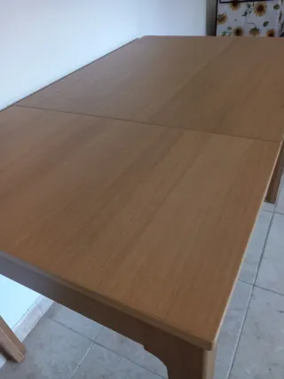 Mesa Comedor Extensible + 2 Sillas Madera