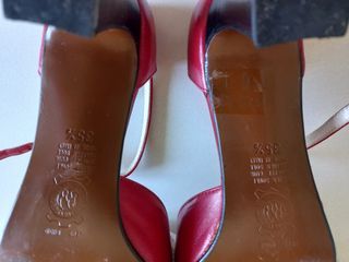 Scarpe Lady Vintage Pelle Rosse