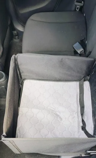 Asiento Coche Perro/Gato Negro/Gris