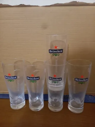 Conjunto 5 Copos Heineken Cerveja Todos 5€