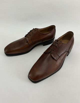 Scarpe uomo vera pelle marrone taglia 44