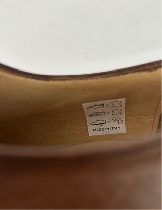 Scarpe uomo vera pelle marrone taglia 44