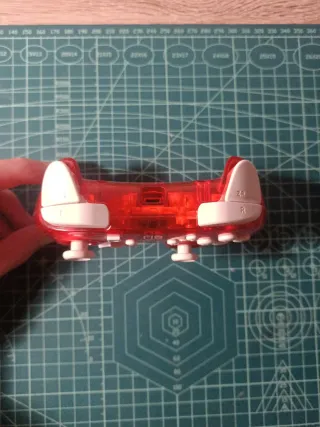 Mando Nintendo Switch Rojo Transparente