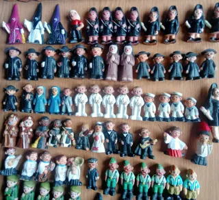 Figuras Alborox, Semana Santa, Curas, Tunos,