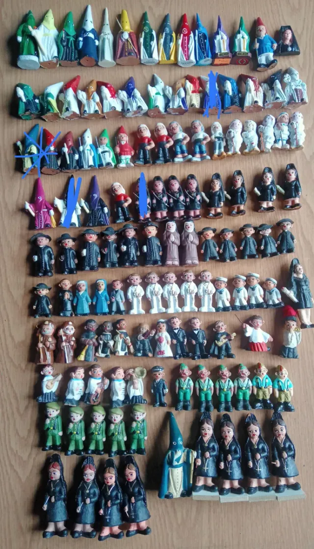Figuras Alborox, Semana Santa, Curas, Tunos,