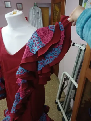 Vestido Flamenca Asimétrico Nuevo