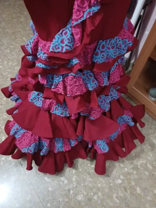 Vestido Flamenca Asimétrico Nuevo
