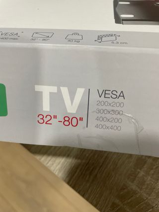 Soporte television 32-80 pulgada. Nuevo. Flexible