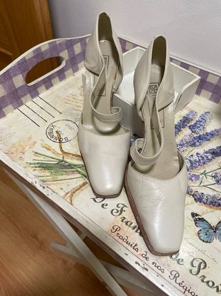 Zapatos de salón CASTELL beige