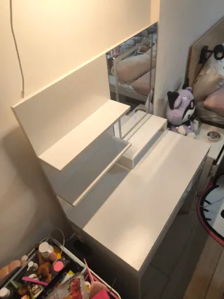 Tocador Maquillaje con Espejo LED