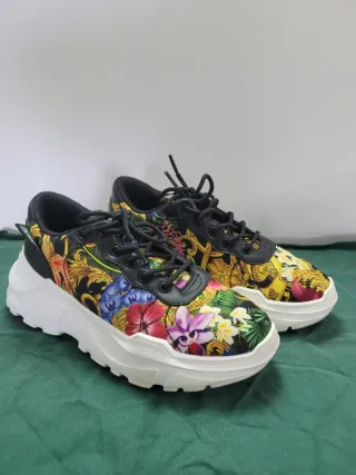 Sapatilhas Versace Jeans, multicolorido, flores