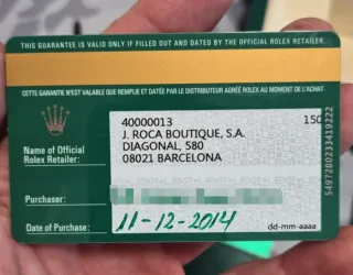 Rolex Explorer 2 con documentos
