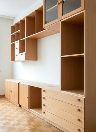 Mueble salón modular madera nórdico 300x200