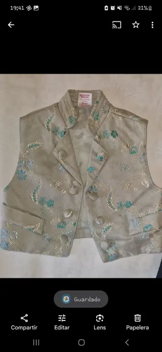 Chaleco fallero niño