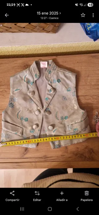 Chaleco fallero niño