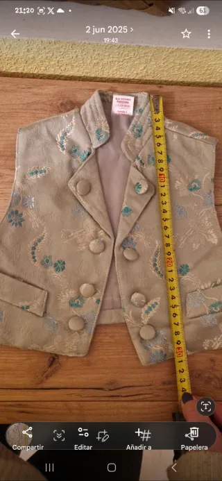 Chaleco fallero niño