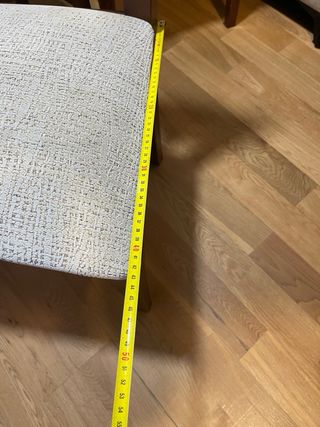 6 Sillas de comedor madera y tejido anti anchas