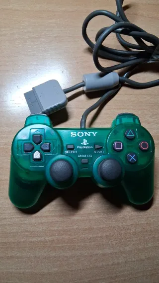 Mando PS2 DualShock 2 - Emerald Green Transparente