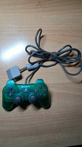 Mando PS2 DualShock 2 - Emerald Green Transparente