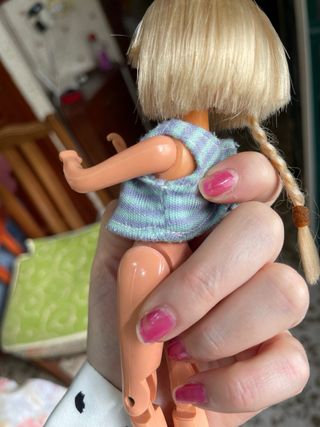 Muñeca chabel antigua articulada