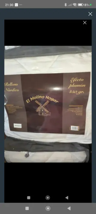 Edredon relleno nórdico 90 y 105