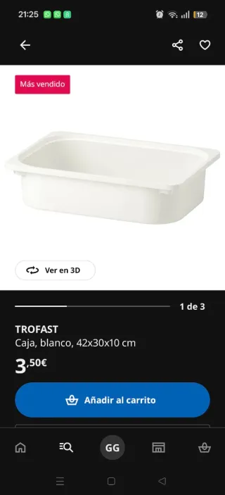 Estantería Ikea TROFAST con estantes y cubiletes