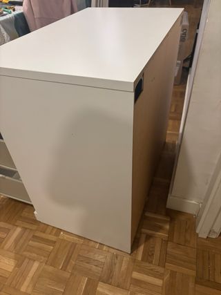 Cómoda Malm 3 cajones blanca