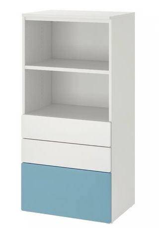 Smastad ikea con cajones azules