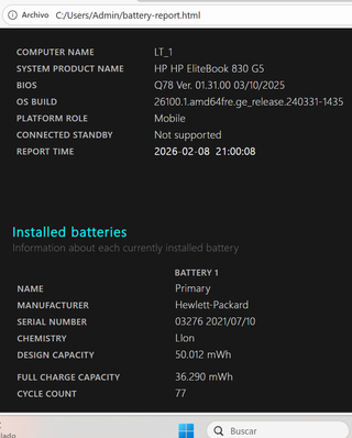 Portátil HP EliteBook 830 G6-Intel i7-1.9Ghz