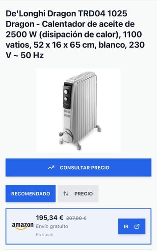 Radiador de aceite “De'Longhi”
